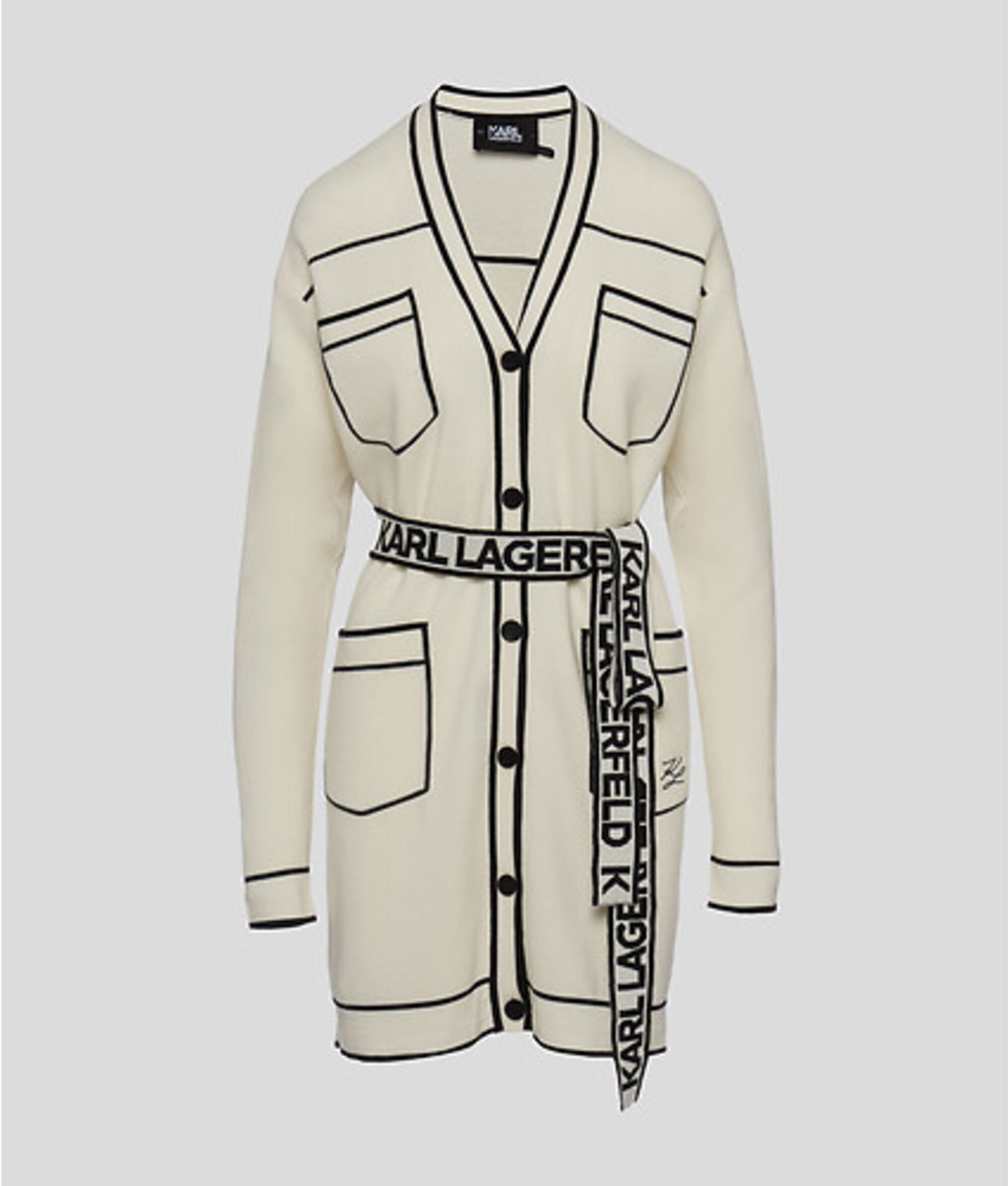 (image for) Fast KARL LOGO BELTED CARDIGAN